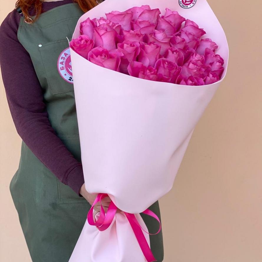 Букеты из розовых роз 70 см (Эквадор) (код товара   193336)