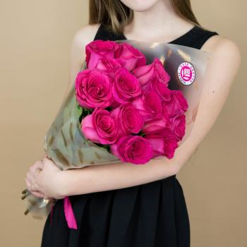 Букет из розовых роз 15 шт 40 см (Эквадор) код товара: 90584