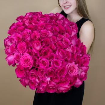 Букет из розовых роз 75 шт. (40 см) (артикул букета  91091)